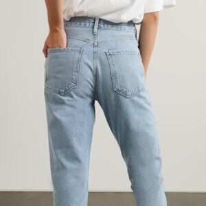 Agolde, Riley Cropped High-Rise Straight-Leg Organic Jeans, Size 27